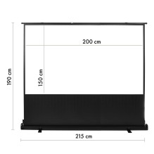 Projector Screen - Maclean MC-211 100' 4:3 Portable Stand