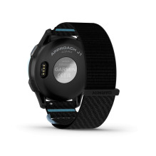 Garmin Approach J1 Cloud blue aluminium bezel with black / azure ComfortFit fabric band