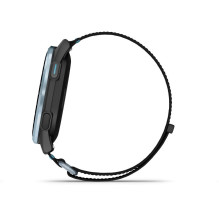 Garmin Approach J1 Cloud blue aluminium bezel with black / azure ComfortFit fabric band