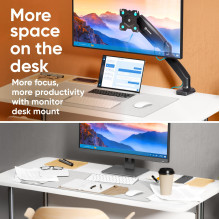 MONITORIAUS PRIEDAS STALO LAIKIKLIS / 13-32" JUODAS G80-B ONKRON MONITORIAUS PRIEDAS STALO LAIKIKLIS / 13-32" JUODAS G80-B ONKRON