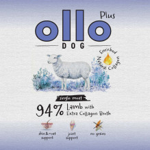 OLLO Plus kolageno ėrienos šlapias šunų ėdalas - 400 g OLLO Plus kolageno ėrienos šlapias šunų ėdalas - 400 g