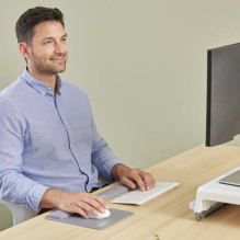 KEYBOARD ACC WRIST RESTS / COMPACT GRY 100142571 FELLOWES