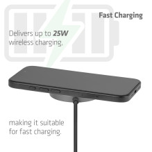 MOBILE CHARGER QI2 MAGSAFE / 25W BLACK CAC-3027 CLUB3D