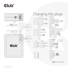 MOBILUSIS KELIONINIS ĮKROVIKLIS USB-C / 140W GAN CAC-1917 CLUB3D MOBILUSIS KELIONINIS ĮKROVIKLIS USB-C / 140W GAN CAC-1917 CLUB3D