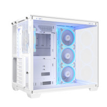 Case, ASUS, ATX / micro ATX / Mini-ITX, White, PC, A32 Plus TG ARGB White, 90DC00S3-B19000