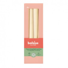 Bolsius Table Candles 245 / 24mm Beige 4pcs