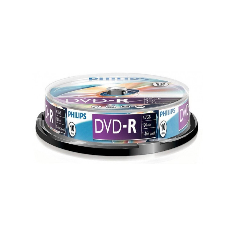 Philips DVD-R 4.7GB Cake Box 10