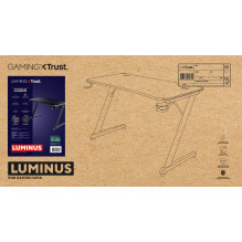 COMPUTER DESK GXT 709 LUMINUS / BLACK 25184 TRUST