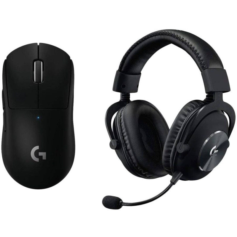 LOGITECH G PRO X Wireless LIGHTSPEED Gaming Mouse and headset - BLACK - 2.4GHZ / BT - EMEA29-953