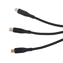 Kabel 3w1 USB-A USB-C Lightning 1,2 m EPMOB07