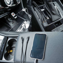 Kabel 3w1 USB-A USB-C Lightning 1,2 m EPMOB07