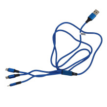 Kabel 3w1 USB-A USB-C Lightning 1,2 m EPMOB11