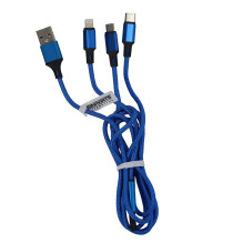 Kabel 3w1 USB-A USB-C Lightning 1,2 m EPMOB11
