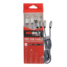 Kabel 3w1 USB-A USB-C...