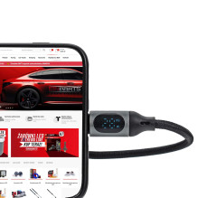 Kabel USB-C do USB-C 1 m, 45 W PD / QC 3.0 EKRAN LCD EPMOB02