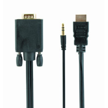 CABLE HDMI TO VGA +3.5MM /...