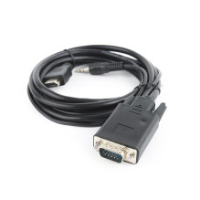 KABELAS HDMI-VGA +3.5MM / 1.8M A-HDMI-VGA-03-6 GEMBIRD