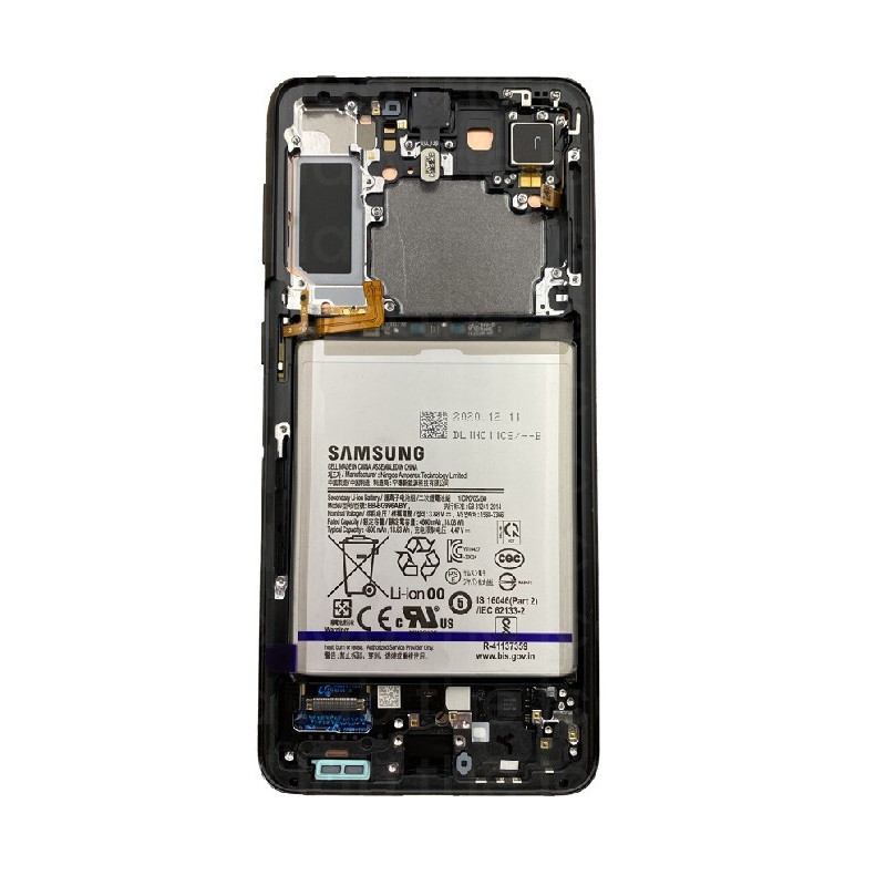 LCD screen Samsung G996 S21 Plus with touch screen and frame Phantom Black original (service pack)