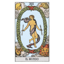 Tarot Kortų Rinkinys - A.E. Waite Mėlyna Leidimo 78 Kortos 5.7 x 8.9 cm Pagaminta Vokietijoje