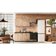 Cosmo Design ANIKA virtuvės baldų komplektas, meniškas ąžuolas / grafitas 2.0 Cosmo Design ANIKA virtuvės baldų komplektas, meniškas ąžuolas / grafitas 2.0