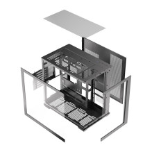 DarkFlash C280 computer case (black) + 7 fans