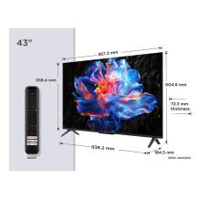 Televizorius - TCL 43P69K 43" 4K Ultra HD Smart TV Wi-Fi