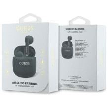 Guess Printed Classic Logo Bluetooth Wireless Headphones - Black