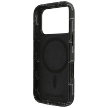 Karl Lagerfeld Monogram Logo MagSafe Case for iPhone 17 Pro - Black