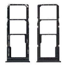 SIM card holder Samsung A125 A12 / A127 A12S Black original (service pack)