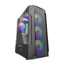 Kompiuterio korpusas - darkFlash LEO Midi Tower ATX / ITX / MicroATX Tempered Glass Black