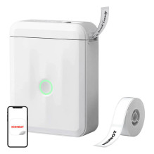 Etiketės spausdintuvas - NIIMBOT D110M Nešiojamas terminis spausdintuvas 12mm 1500mAh Baltas