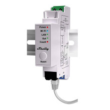 Energijos matuoklis - Shelly Pro EM-50 WiFi / LAN, 2-kanalų, vienfazis, baltas