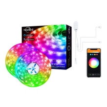 Išmanusis LED juostos - NiteBird SL3 2x5m WiFi RGB Tuya programėlės valdymas