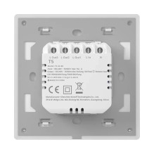 Išmanusis namų prietaisas - Sonoff TX T5 2C Smart Wi-Fi Touch Wall Switch, 2-Channel