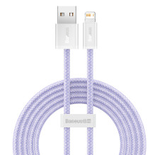 USB Laidas - Baseus Dynamic USB į Lightning 2.4A 2m Purpurinė