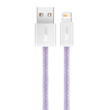 USB Laidas - Baseus Dynamic USB į Lightning 2.4A 2m Purpurinė