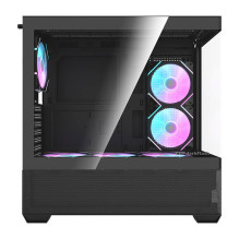 Kompiuterio Korpusas - darkFlash DS900 AIR Midi Tower ATX / ITX, 6 ARGB Ventiliatoriai, Juodas