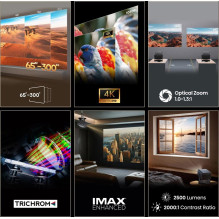 Projektorius - Hisense C3 DLP UHD 4K 3D HDR HDMI Wi-Fi