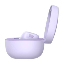 Belaidės ausinės - Baseus Bowie WM01 Bluetooth 5.3, 25h atkūrimas, violetinė