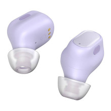 Belaidės ausinės - Baseus Bowie WM01 Bluetooth 5.3, 25h atkūrimas, violetinė