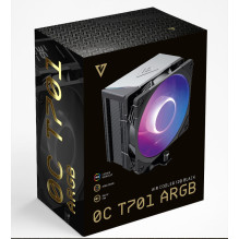 Aušinimo įrenginys - MODECOM Volcano 0C T701 ARGB 12cm Copper Heat Pipes Black