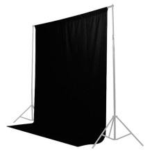 Fotografijos fonas - Caruba Background Cloth 2x3m Juodas medvilnė