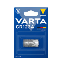 CR123A baterija Varta litija 6205 1430mAh iepakojuma 1 gb.