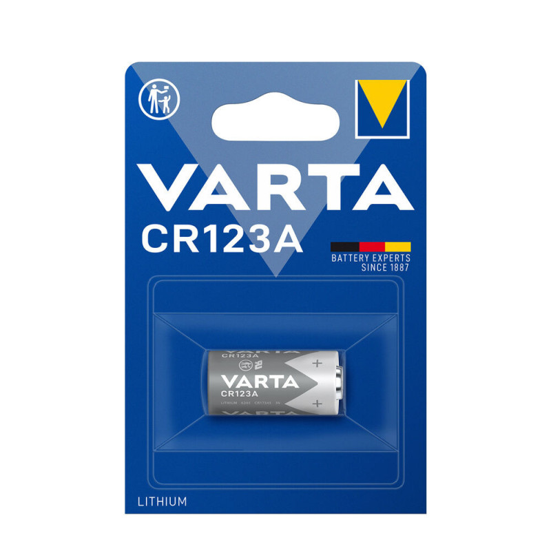 CR123A baterija Varta litija 6205 1430mAh iepakojuma 1 gb.