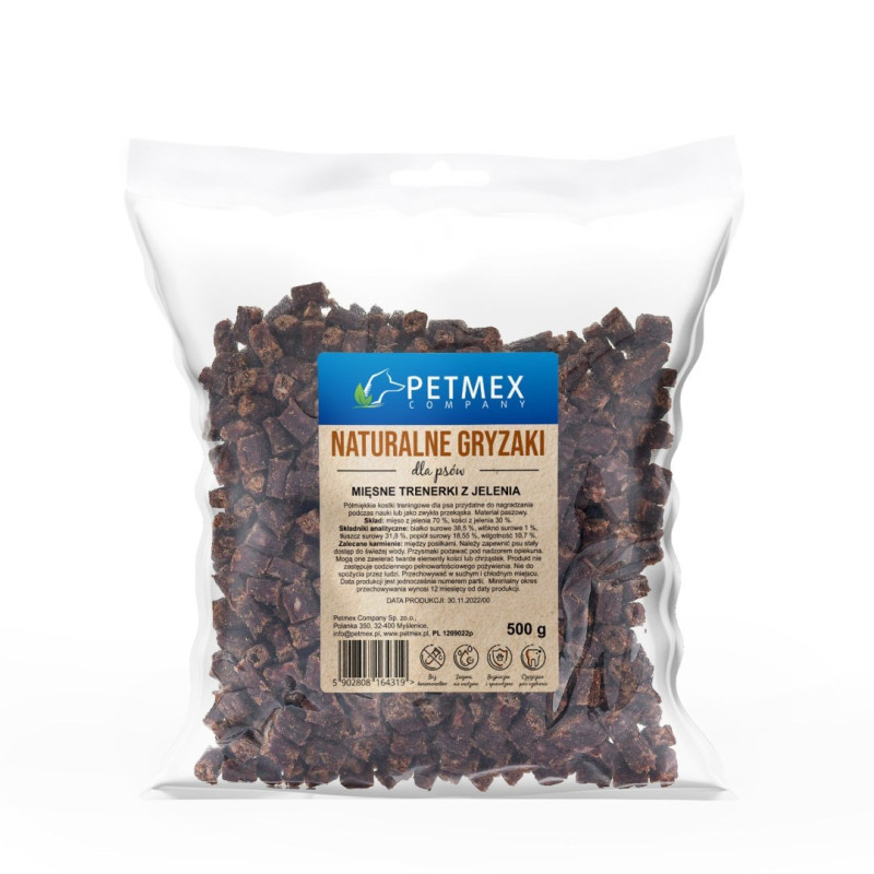 PETMEX venison meat training treats - dog treat - 500g