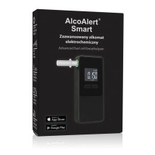 AlcoAlert Smart Electrochemical breathalyzer, black