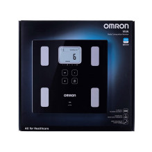 Electronic Scales - Omron Viva Square Black Personal Scale