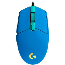 LOGITECH G102 LIGHTSYNC laidinė žaidimų pelė - mėlyna - USB - EER