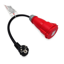 Adapteris Reach CEE 16A 400V to 220V Schuko