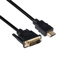 KABELIS DVI-D Į HDMI 2M / M / M CAC-1210 CLUB3D